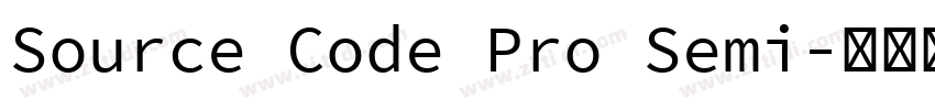 Source Code Pro Semi字体转换